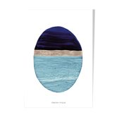 Totem deep purple illustration - 50 x 70 cm provided out of frame