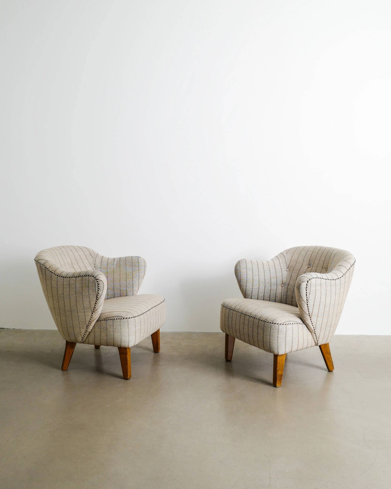 Vintage Danish Sculptural Armchairs by Flemming Lassen, 1960s