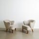 Vintage Danish Sculptural Armchairs by Flemming Lassen, 1960s