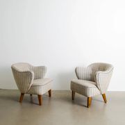 Vintage Danish Sculptural Armchairs by Flemming Lassen, 1960s