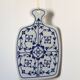 Small Winterling Indian Blue Strawflower Porcelain Board