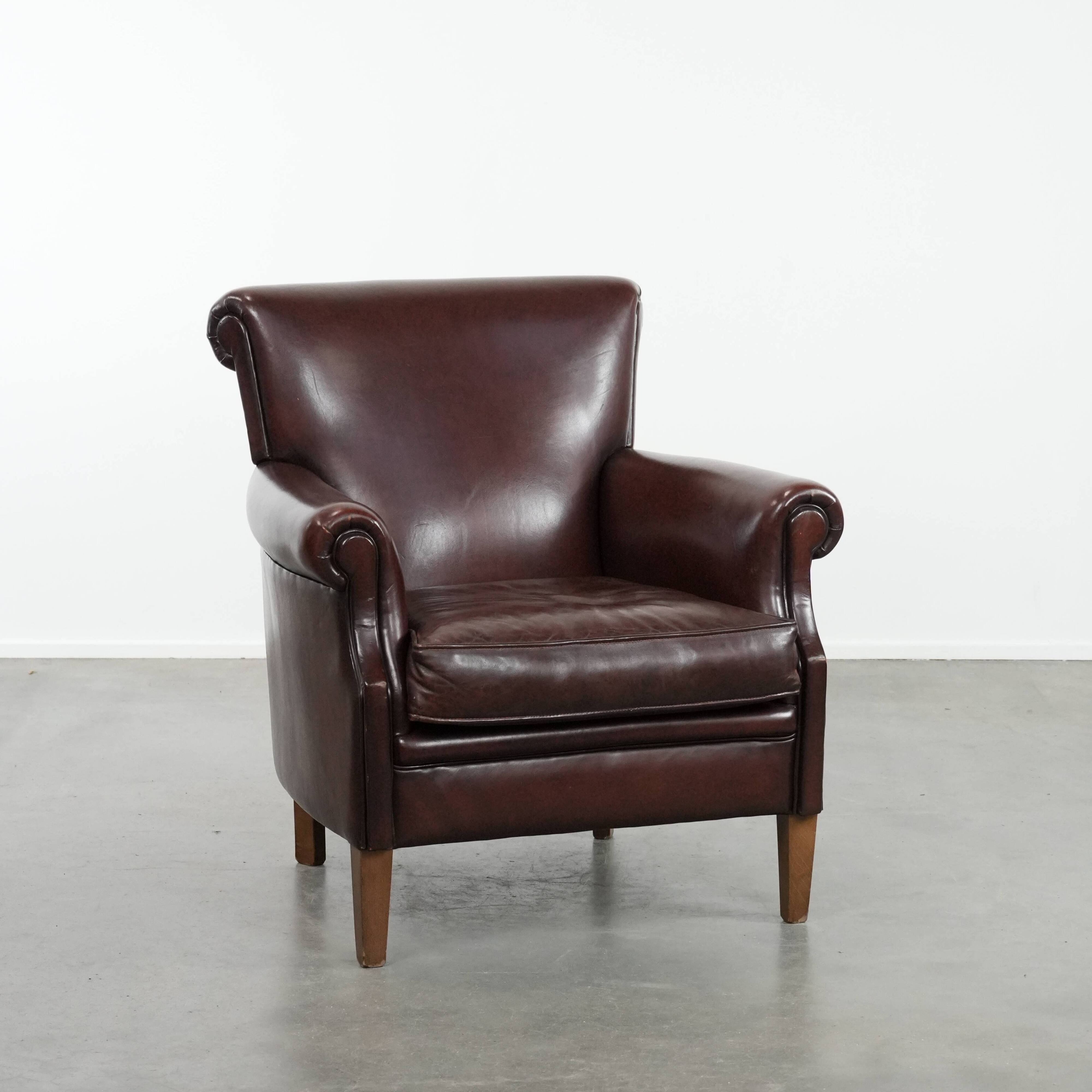 Luxury Sheep Leather Armchair with a Timeless Look