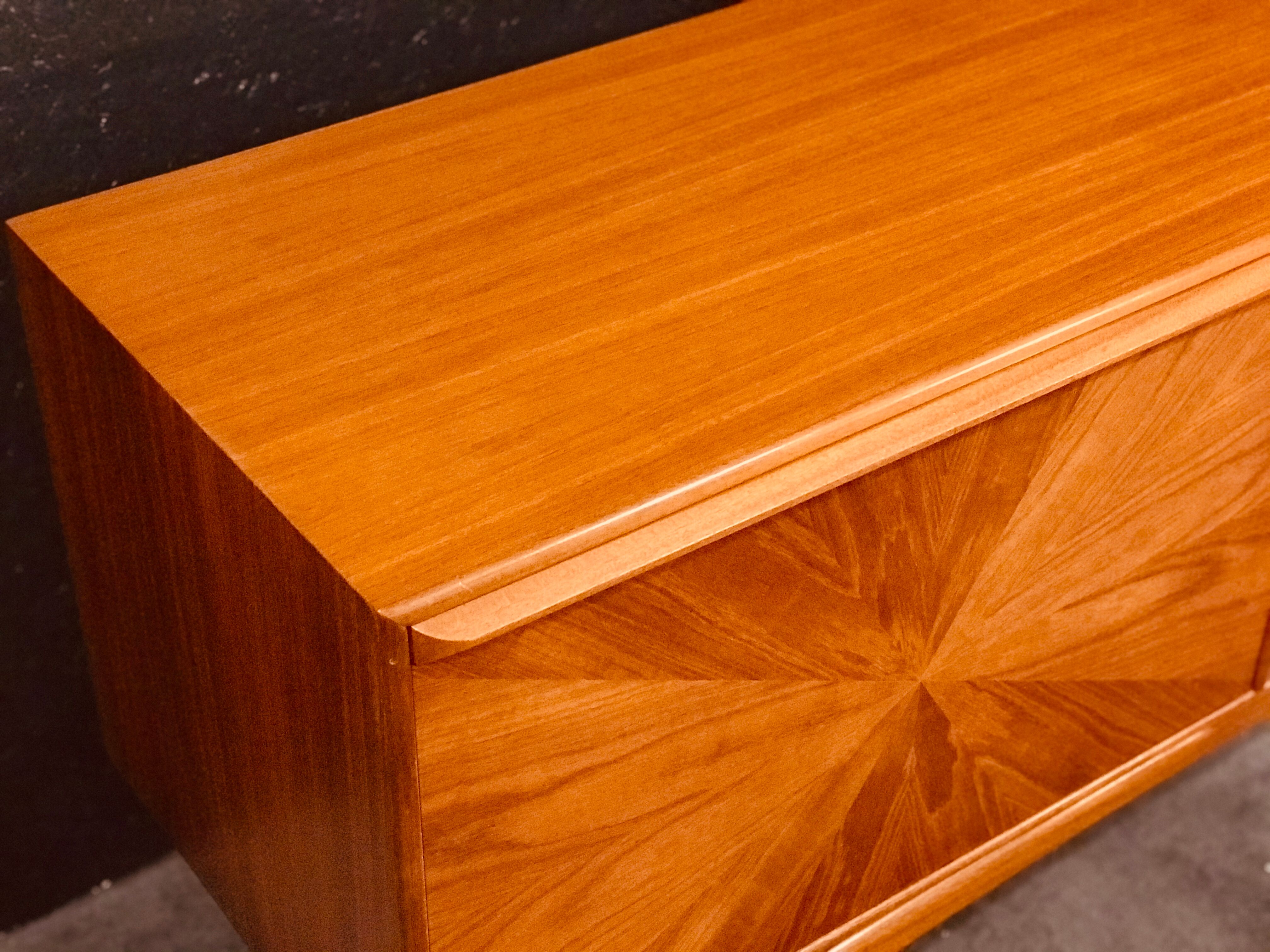 Mid-Century Teak Sideboard by Tom Robertson for McIntosh, 1960s, Sunburst collection.
