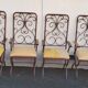 Lot de 6 fauteuils en ferronerie d'art de raymons menos  d'haiti