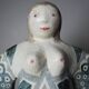 Vintage stylised mermaid ceramic wall sculpture from an art studio.