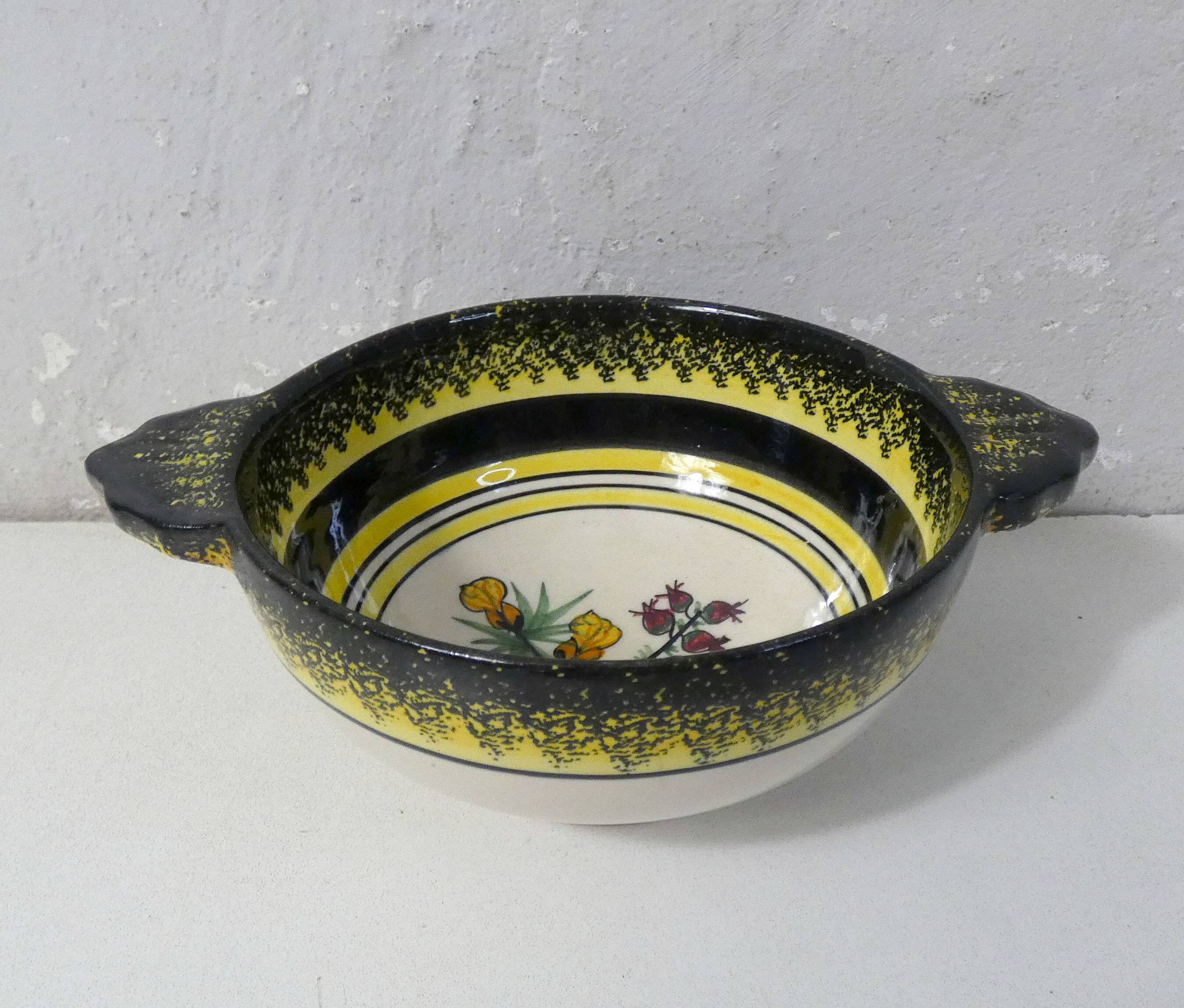 Henriot Quimper botanical bowl