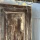 The antique patinated wardrobe
