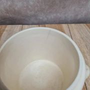 Small covered pot Sarreguemines with an old floral design – vintage charm
