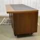 Bureau de direction anglais des années 1970 en acajou