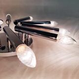 Chrome flush mount chandelier Maison Sciolari, 1970