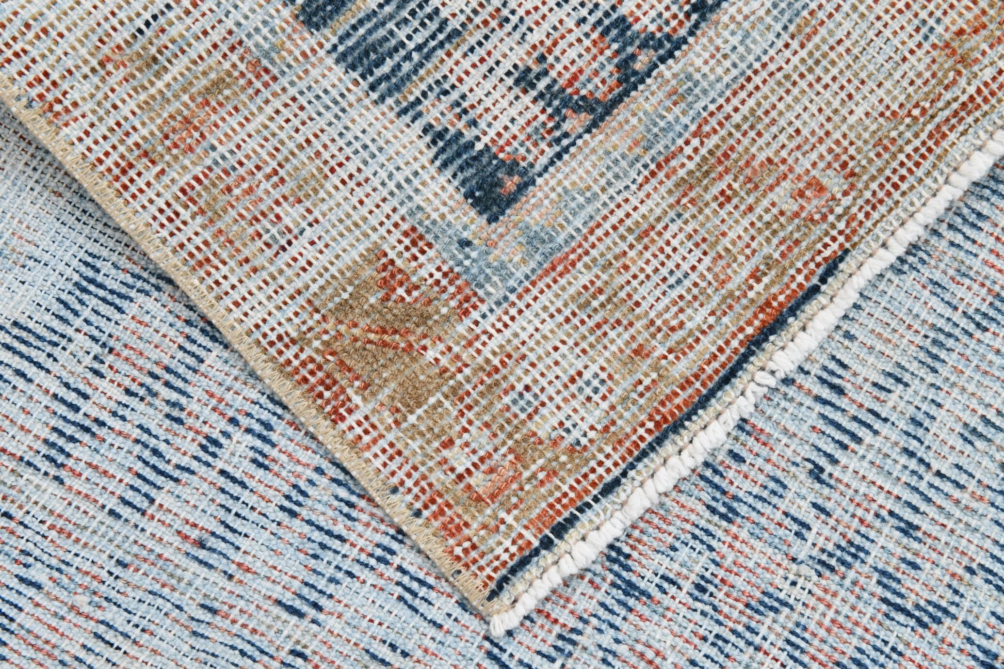 Navy blue persian runner rug, 365x77cm