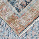 Tapis bleu marine persan, 365x77cm