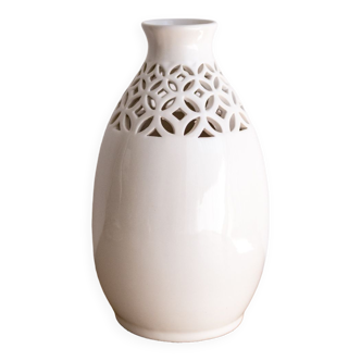 White ceramic vase