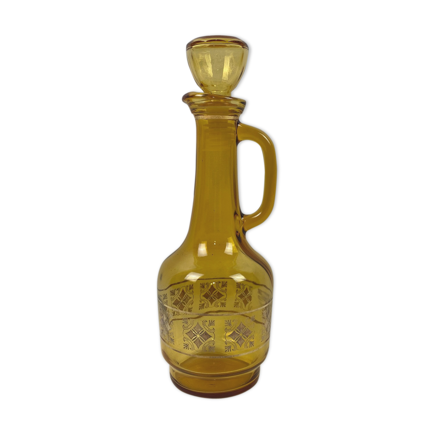 Vintage smoked glass carafe