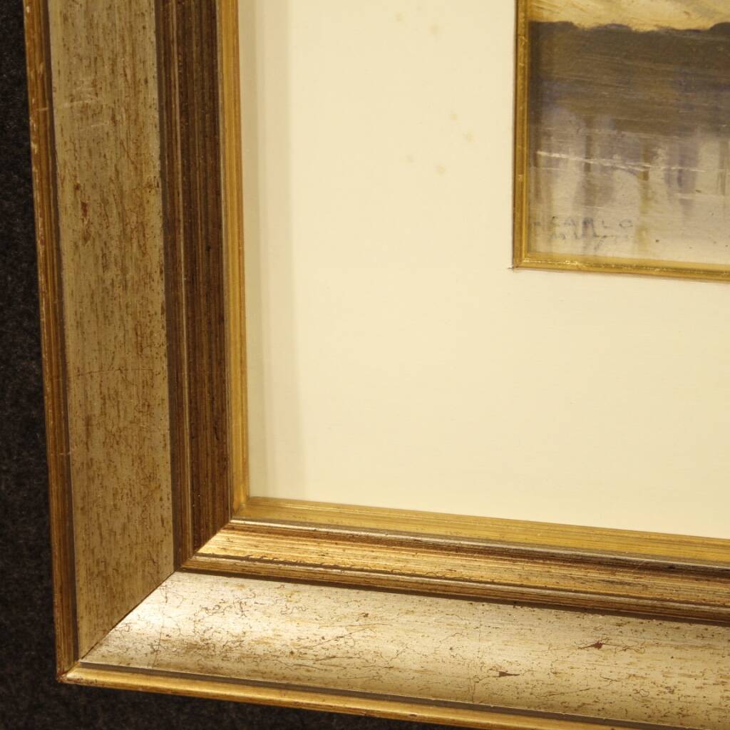 Signed Italian Landscape Painting From 20th Century