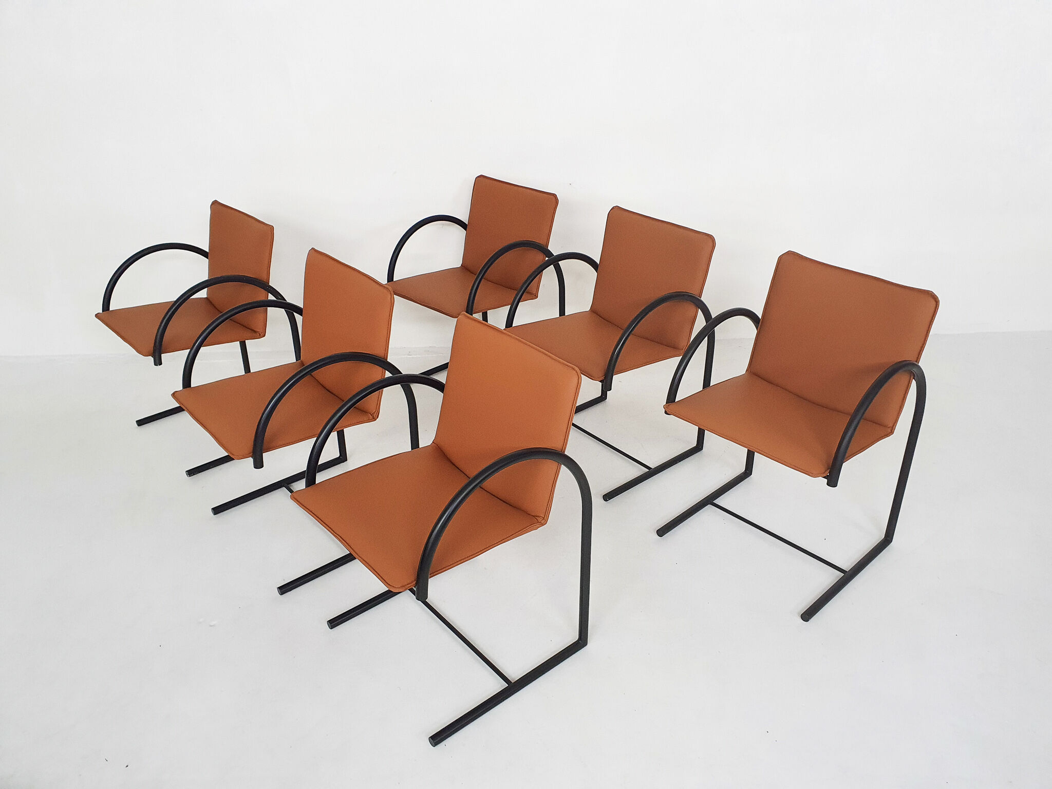 Set of six "Cirkel 1" dining chairs by Karel Boonzaaijer &amp; Pierre Mazairac for Metaform, The Net