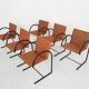 Set of six "Cirkel 1" dining chairs by Karel Boonzaaijer &amp; Pierre Mazairac for Metaform, The Net