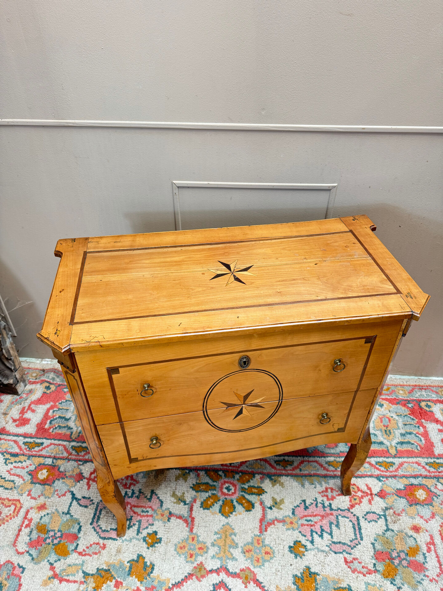 Cherry wood sauteuse commode from the transitional period, 18th century