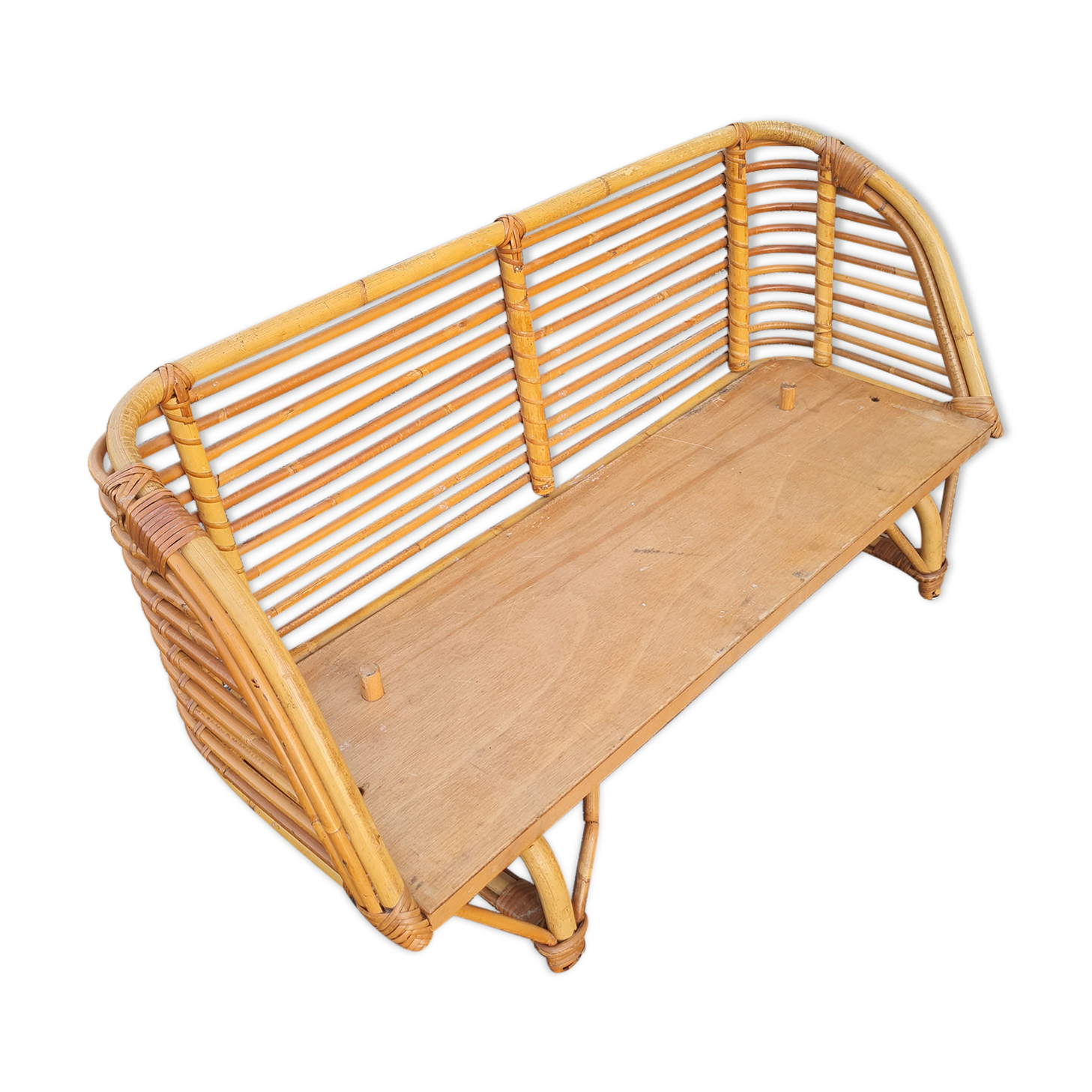 Rattan bed basket