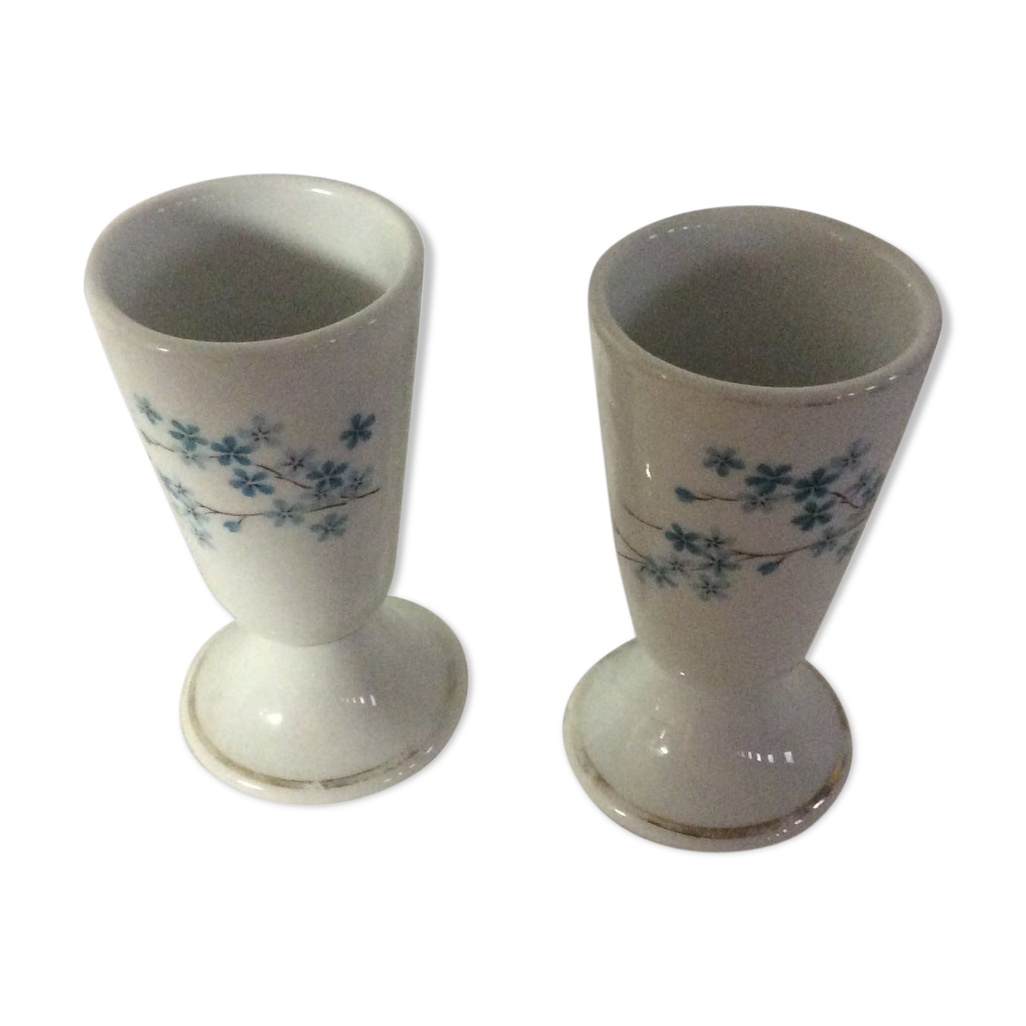 Two porcelain mazagrans