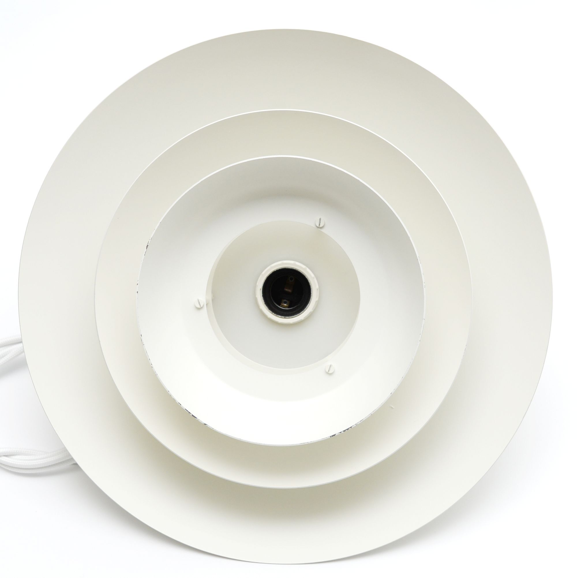 White Scandinavian lamp, 1970s
