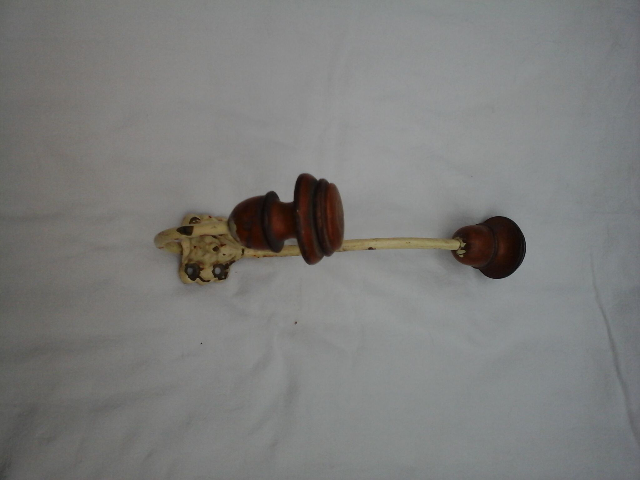 Old wood and iron hook