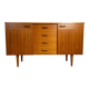 Mid-length Scandinavian teak sideboard, 60s