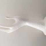 Hand ringed white ceramic 70