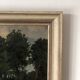 Vintage Original Landscape Oil Painting: Rowboat Nature Art