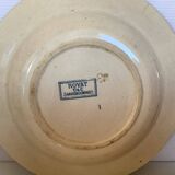 Four old earthenware plates