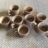 8 tasses en grès