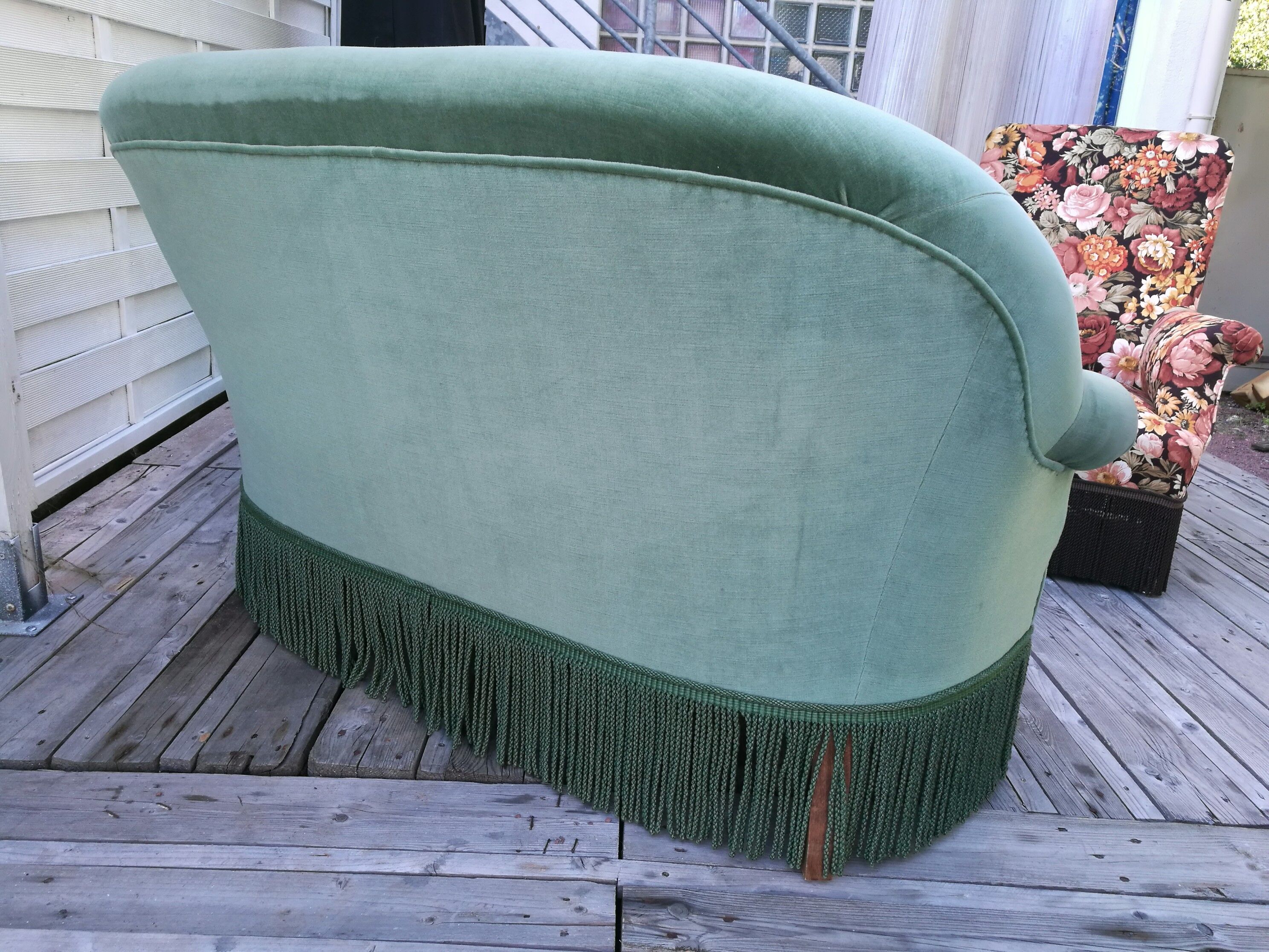 Vintage velvet sofa 50
