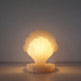 Alabaster shell lamp