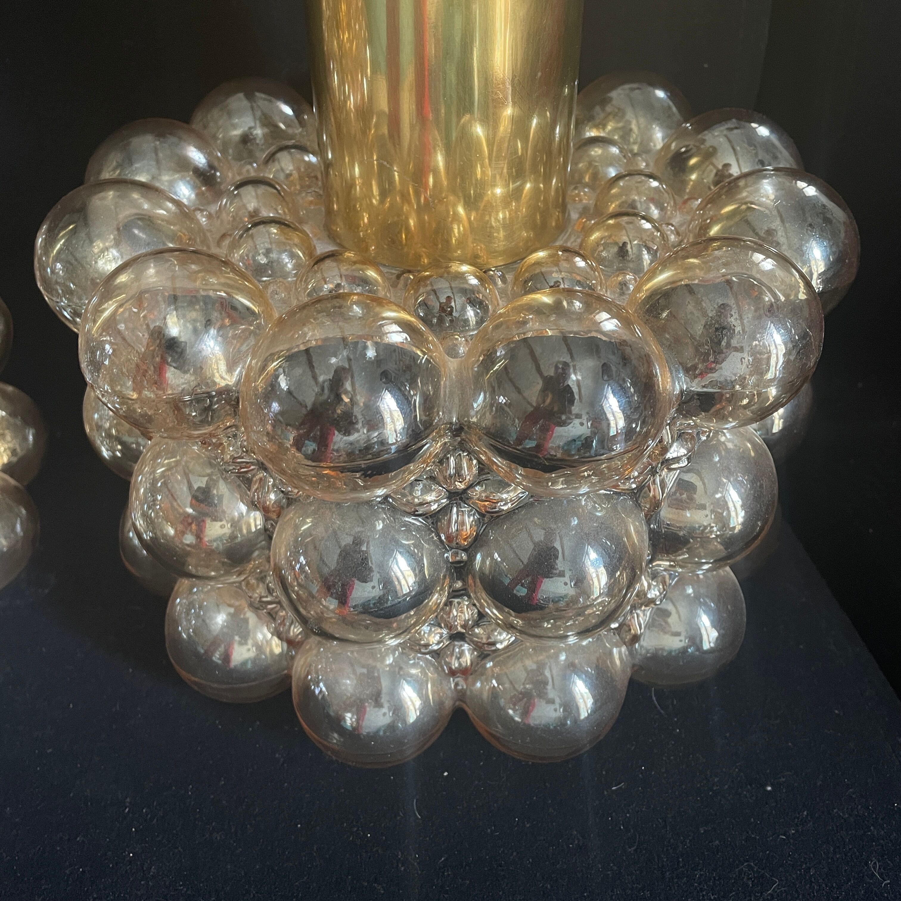 suspension bubble Helena Tynell Limburg glass lamp 1970 design