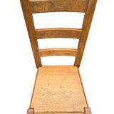 Set of 6 solid wood dining chairs