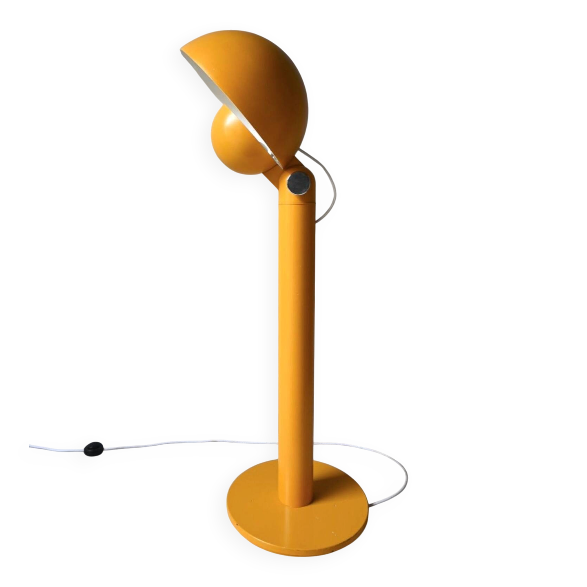 Lampadaire Cuffia par Francesco Buzzi pour Bieffeplast en jaune