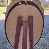 Miroir ovale de style Louis XVI vintage