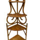 Magnificent 1960s French rattan corner shelf.