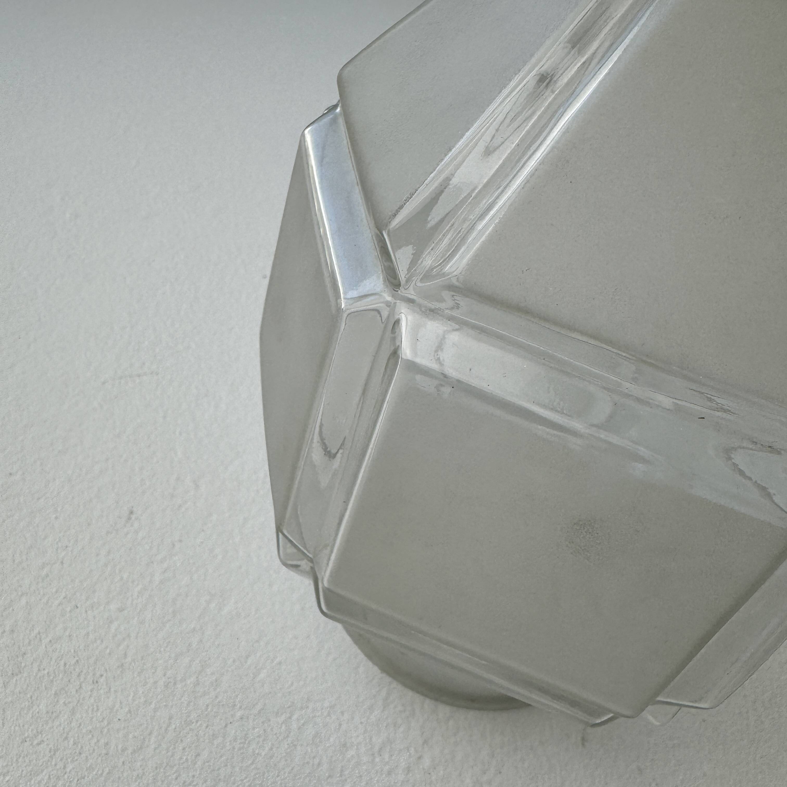 Paire d’anciennes suspensions hexagonales vintage