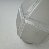 Pair of old vintage hexagonal suspension lights