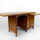 Art Deco oak desk, France, Circa 1940