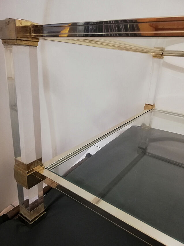 Pierre Vandel coffee table model Altu Glass and altuglas