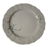 Fine porcelain dinner plate with blue flower, Winterling, Markletheuthen Bavaria