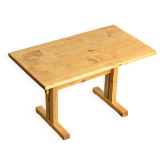 Solid pine table, Les Arcs, France
