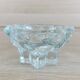 Pair of glass star candle holders