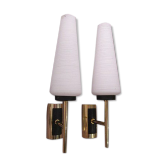 Pair of vintage '60s wall sconces