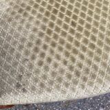 Louis Philippe regency office chair in solid wood and beige velvet