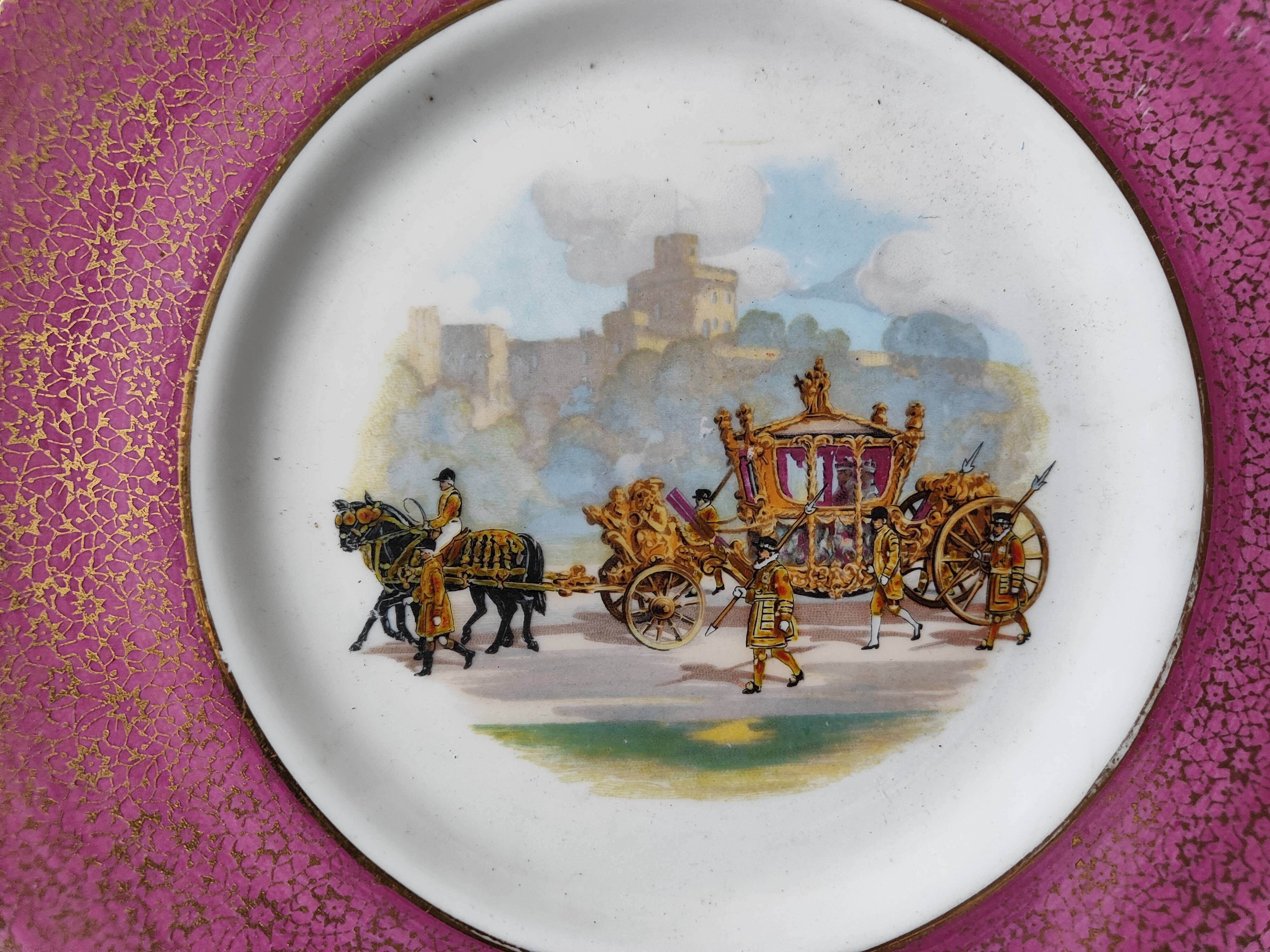 Flat plate good china regency caleche /chateau royal couple