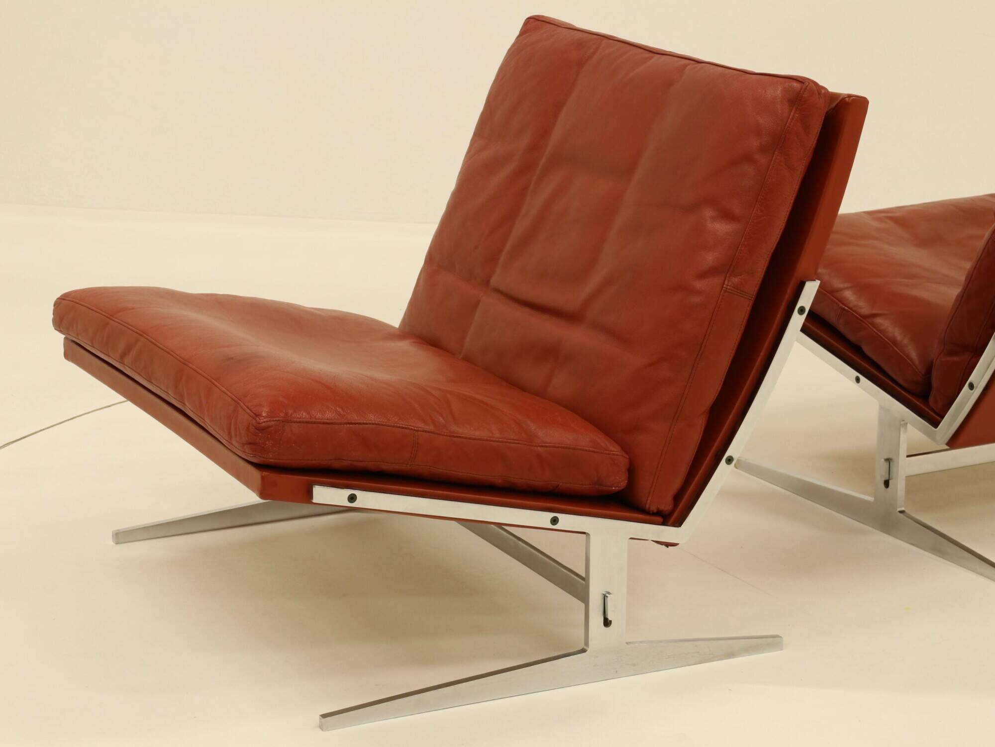 2 Easy Chairs Model BO 561 by Preben Fabricius & Jorgen Kastholm for BO-EX 1960s