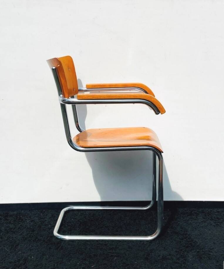 3 Vintage Bauhaus chairs by Mart Stam. 1930s